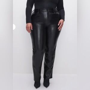 Good American Good Icon Faux Leather Pants